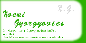 noemi gyorgyovics business card